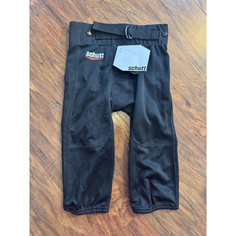 NWT Schutt Youth Black Football Practice Pants With Belt Youth S
